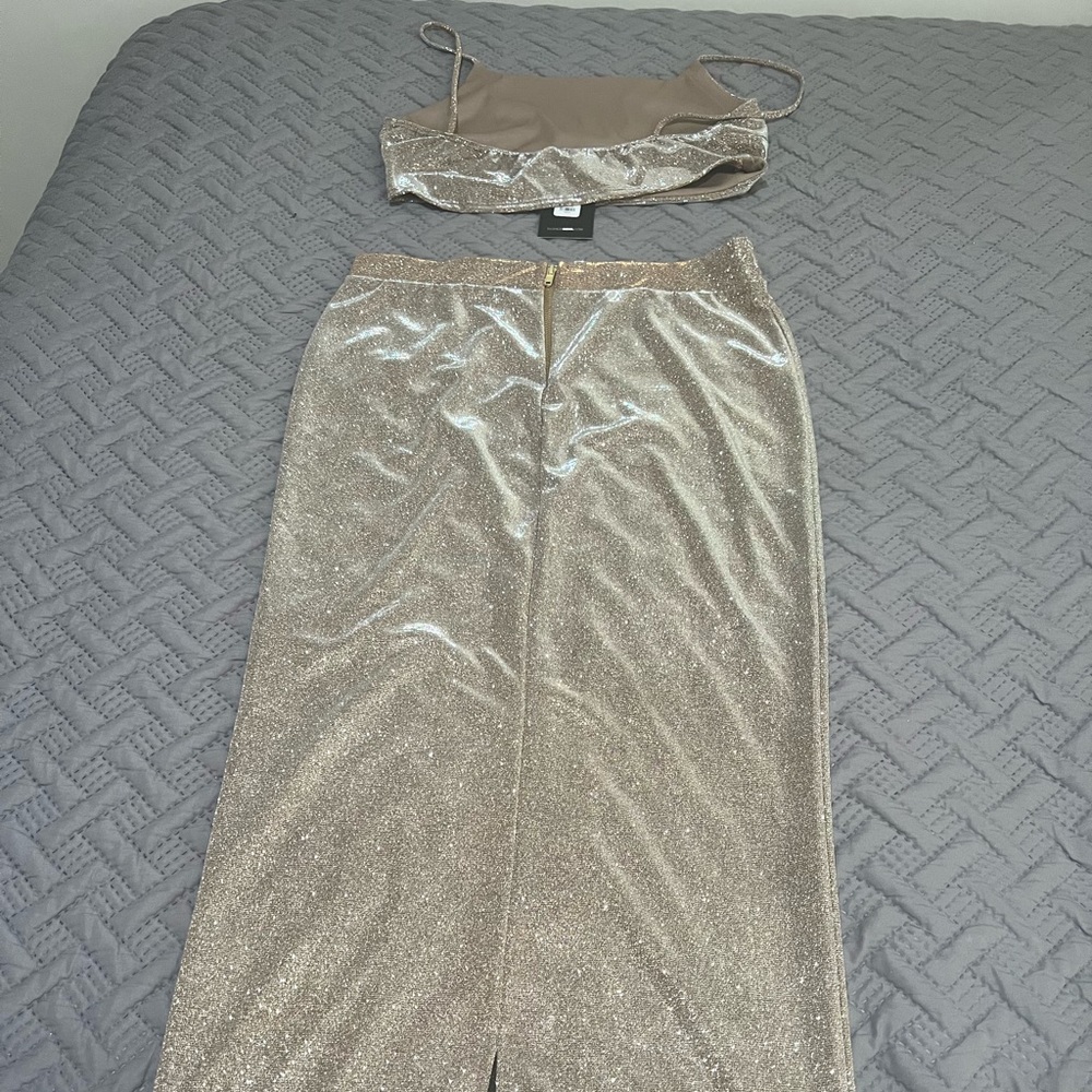 Metallic Skirt Set - Picture 2 of 2